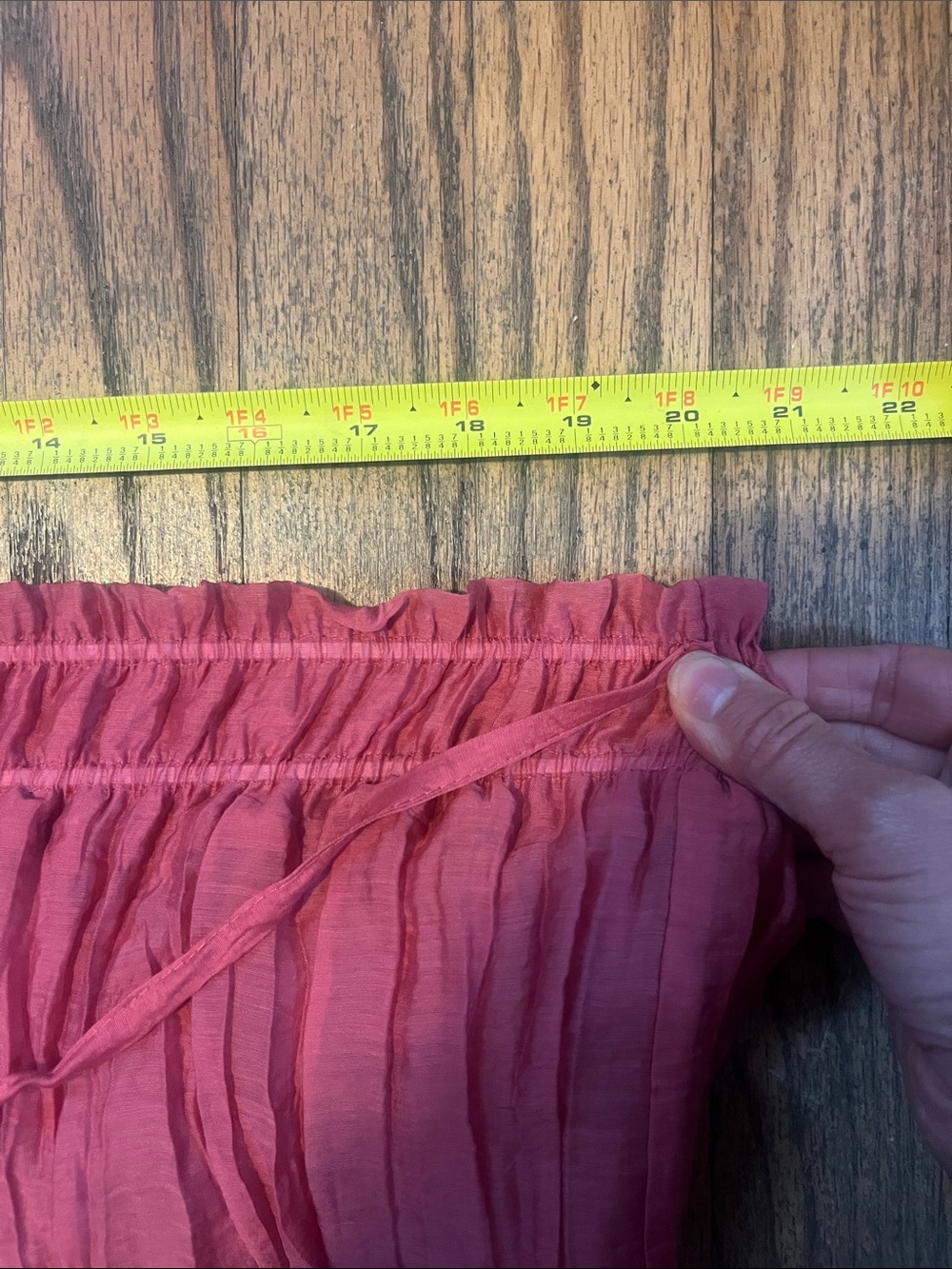 Zara wrinkle effect co-ord set crop top maxi skirt ruffle boho beachwear - Picture 12 of 16